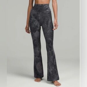 Lululemon Sz 8 Groove Super High Rise Flared Pant Nulu Graphite Gray